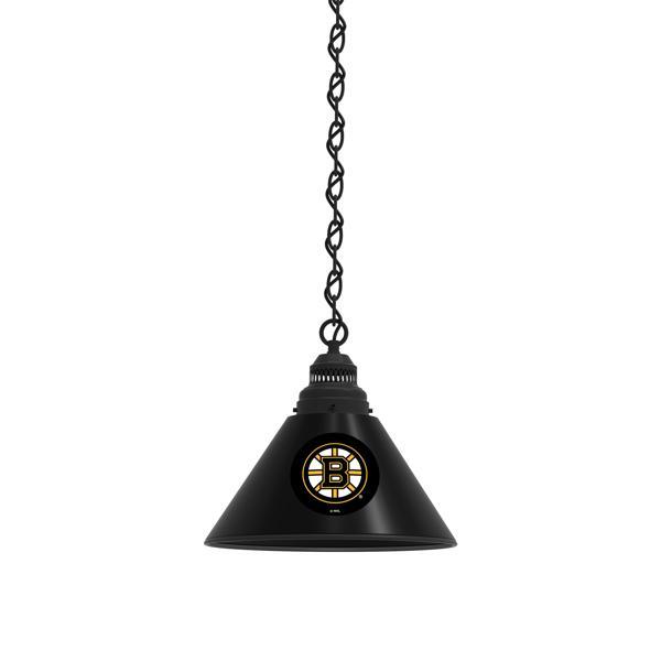 Boston Bruins 11" Single Shade Pendant Light - 4 Hang Chain - UL Approved 