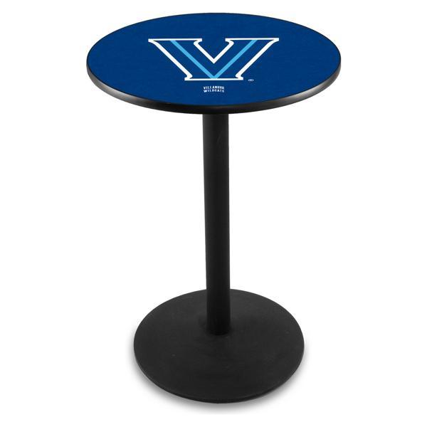 Villanova University Pub Table - Round Shape - Steel Base - Sublimated Laminate Round Top 
