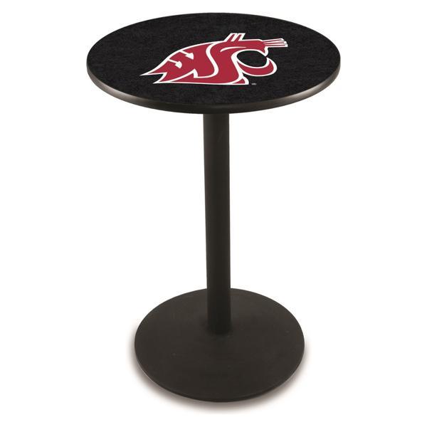 Washington State University Pub Table - Round Shape - Steel Base - Sublimated Laminate Round Top 