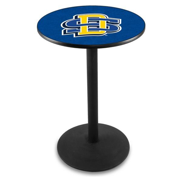 South Dakota State University Pub Table - Round Shape - Steel Base - Sublimated Laminate Round Top 
