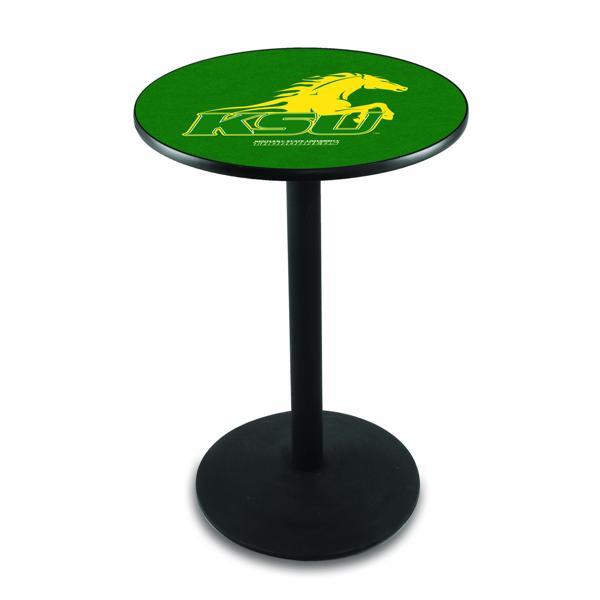Kentucky State University Pub Table - Round Shape - Steel Base - Sublimated Laminate Round Top 