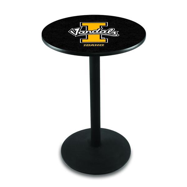 University of Idaho Pub Table - Round Shape - Steel Base - Sublimated Laminate Round Top 
