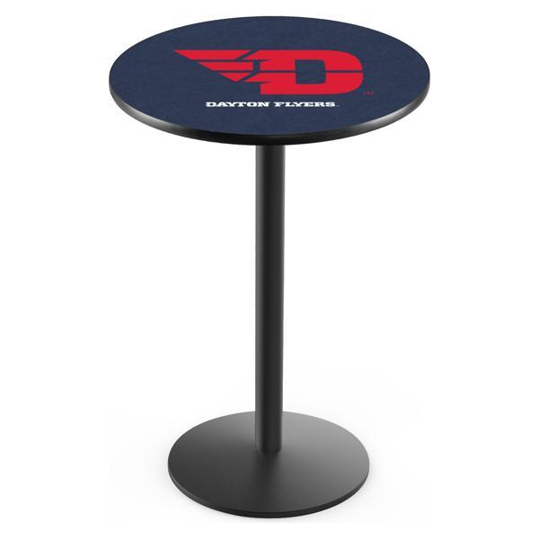 University of Dayton Pub Table - Round Shape - Steel Base - Sublimated Laminate Round Top 