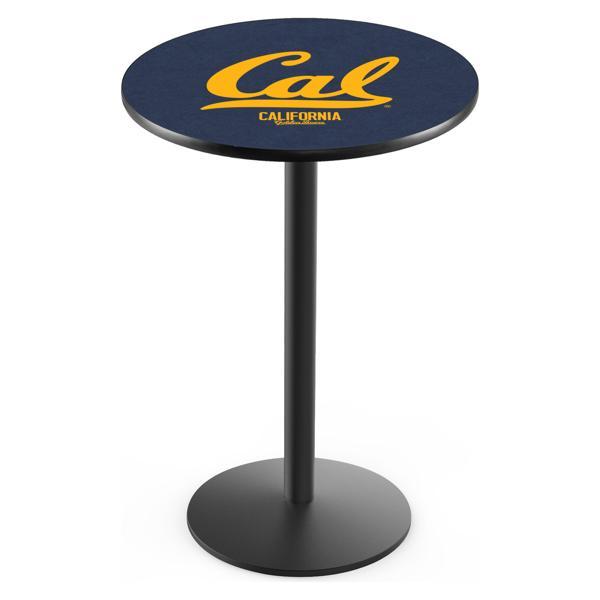 University of California Pub Table - Round Shape - Steel Base - Sublimated Laminate Round Top 