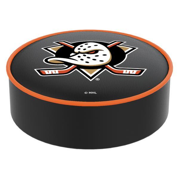 Anaheim Ducks Logo Bar Stool Seat Cover - 14.5" x 4" - Commercial Grade Marine Grade Vinyl - Officially Licensed 