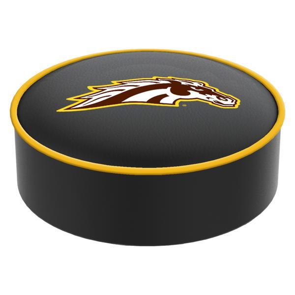 Western Michigan University Logo Bar Stool Seat Cover - 14.5" x 4" - Commercial Grade Marine Grade Vinyl - Officially Licensed 