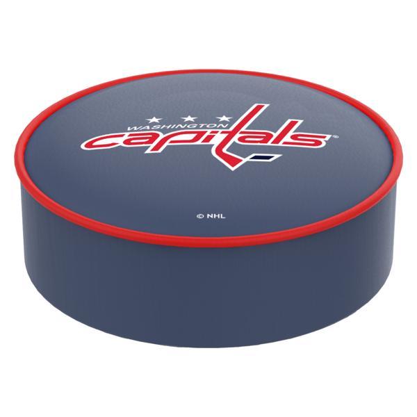 Washington Capitals Logo Bar Stool Seat Cover - 14.5" x 4" - Commercial Grade Marine Grade Vinyl - Officially Licensed 