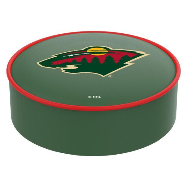 Minnesota Wild Logo Bar Stool Seat Cover - 14.5" x 4" - Commercial Grade Marine Grade Vinyl - Officially Licensed 