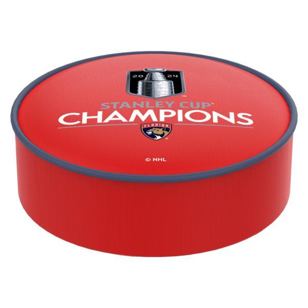 Florida Panthers - 2024 Stanley Cup Logo 2 Bar Stool Seat Cover - 14.5" x 4" - Commercial Grade Marine Grade Vinyl - Officially Licensed 