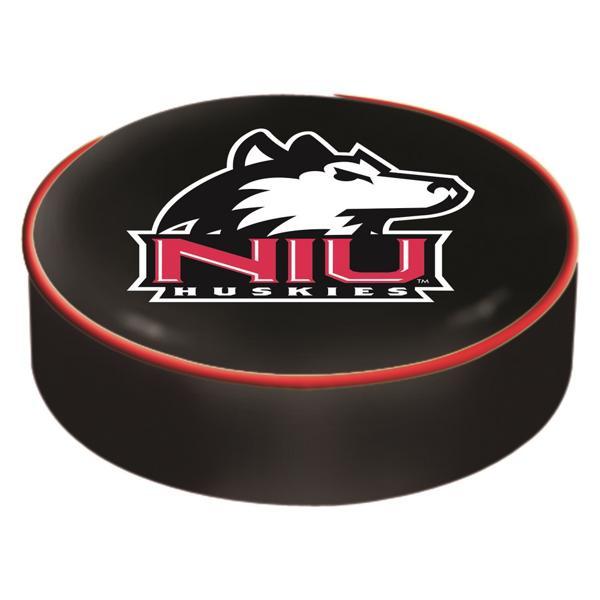 University of Northern Illinois Logo Bar Stool Seat Cover - 14.5" x 4" - Commercial Grade Marine Grade Vinyl - Officially Licensed 