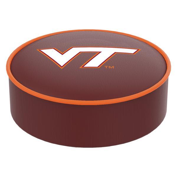 Virginia Tech University Logo Bar Stool Seat Cover - 14.5" x 4" - Commercial Grade Marine Grade Vinyl - Officially Licensed 