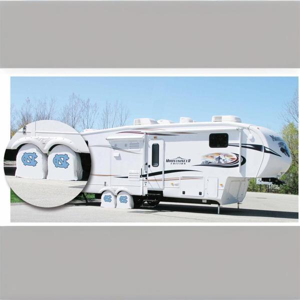 University of North Carolina Tire Shade - White 