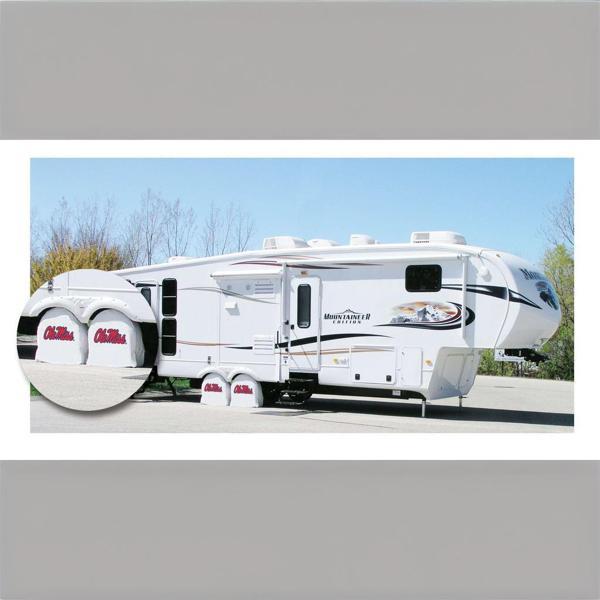 University of Mississippi Tire Shade - White 