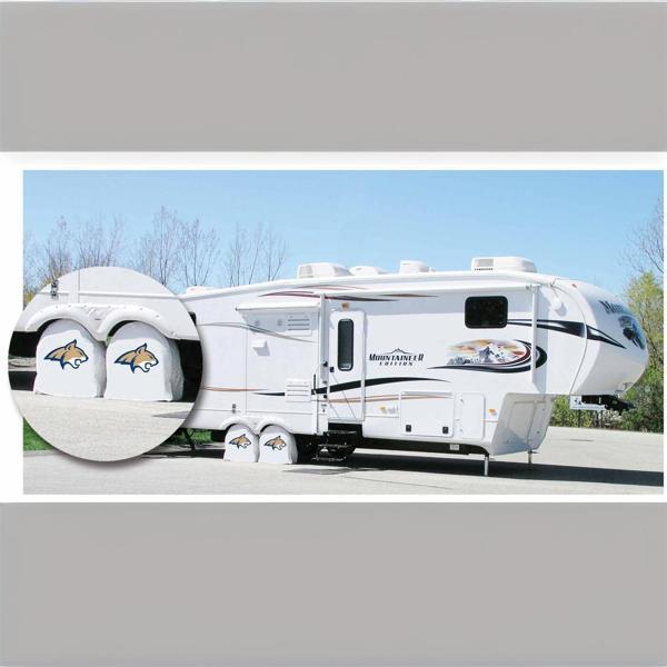 Montana State University Tire Shade - White 