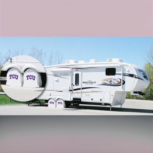 Texus Christian University Tire Shade - White 