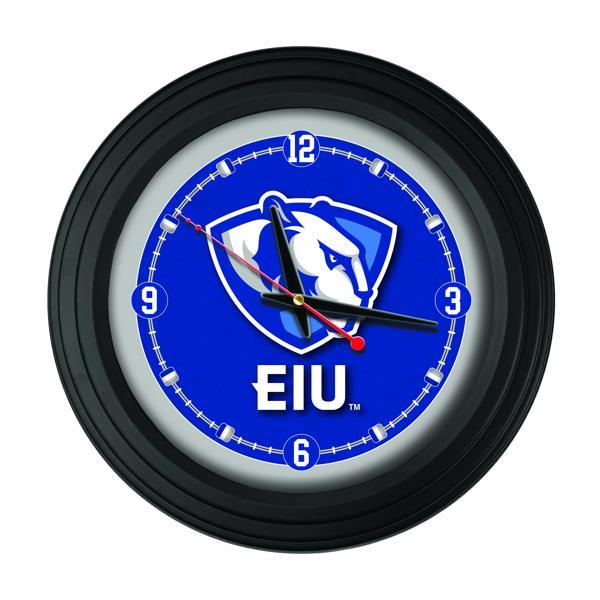 Traditional 15" Eastern Illinois University Traditional Wall Clock - Black - Officially Licensed - Vibrant Full Color Artwork 