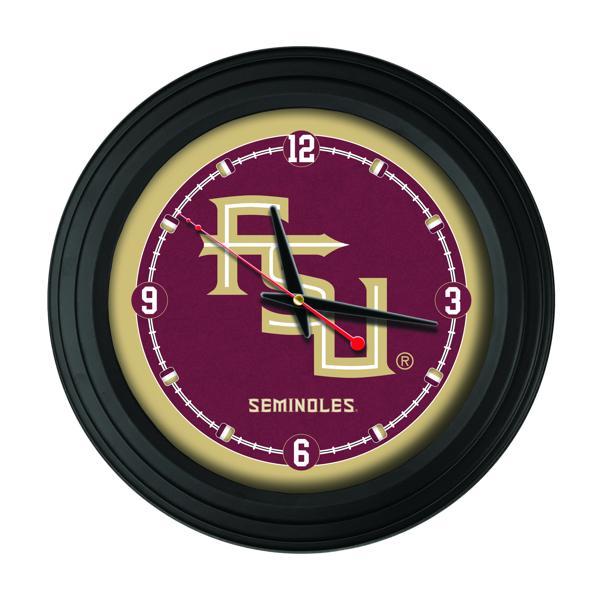 Traditional 15" Florida State Script Traditional Wall Clock - Black - Officially Licensed - Vibrant Full Color Artwork - Logo 2 