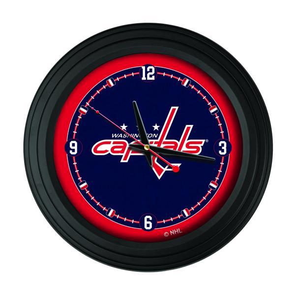 Traditional 15" Washington Capitals Traditional Wall Clock - Black - Officially Licensed - Vibrant Full Color Artwork 