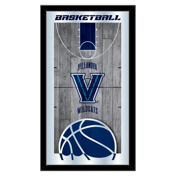 Villanova University Basketball Wall Mirror - 15" x 26" - Black Wood Frame - Officially Licensed 