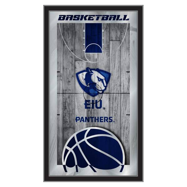 Eastern Illinois University Basketball Wall Mirror - 15" x 26" - Black Wood Frame - Officially Licensed 