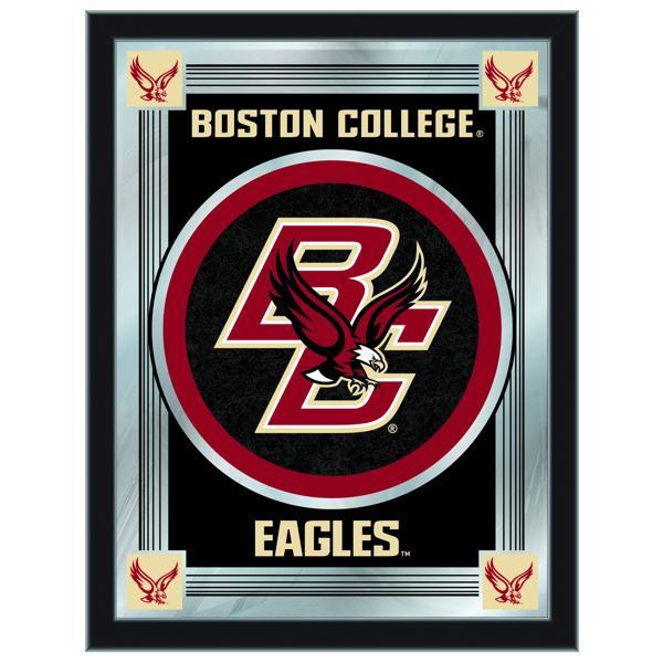 Boston College 17" x 22" Logo Wall Mirror - Black Wood Frame - Vibrant Full Color Artwork - Style A 
