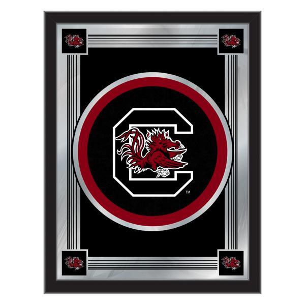 University of South Carolina 17" x 22" Logo Wall Mirror - Black Wood Frame - Vibrant Full Color Artwork - Style A 