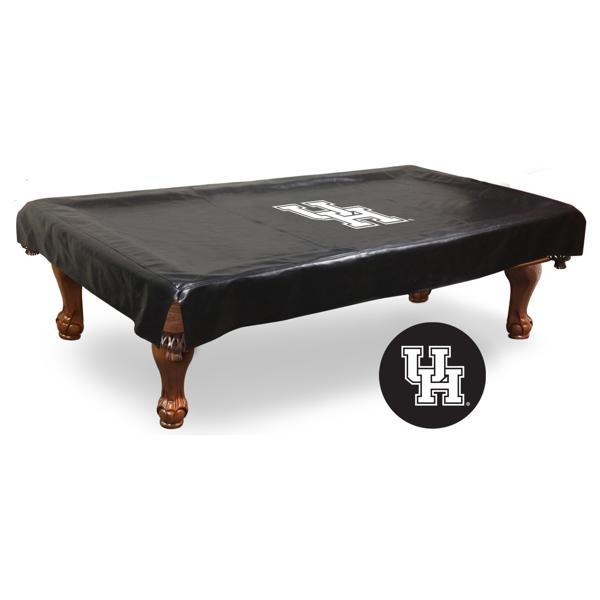 University of Houston Logo Pool Table Cover - Black - Commercial Grade Marine Vinyl 