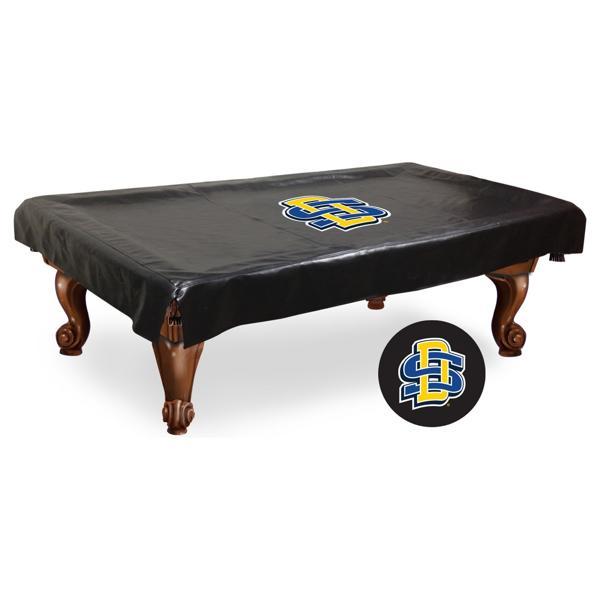 South Dakota State University Logo Pool Table Cover - Black - Commercial Grade Marine Vinyl 