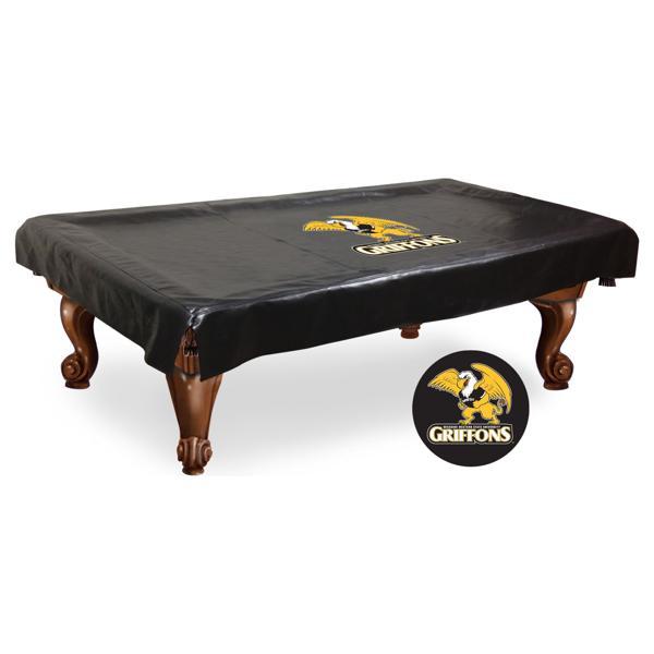 Missouri Western State University Logo Pool Table Cover - Black - Commercial Grade Marine Vinyl 