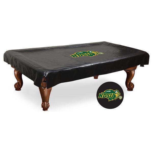 North Dakota State University Logo 3 Pool Table Cover - Black - Commercial Grade Marine Vinyl 