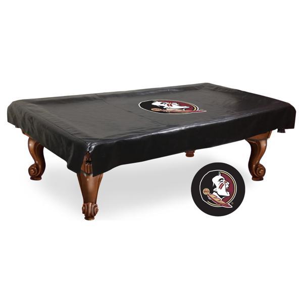 Florida State Head Logo 3 Pool Table Cover - Black - Commercial Grade Marine Vinyl 