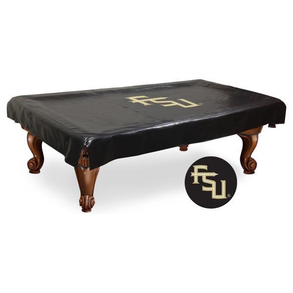 Florida State Script Logo 2 Pool Table Cover - Black - Commercial Grade Marine Vinyl 
