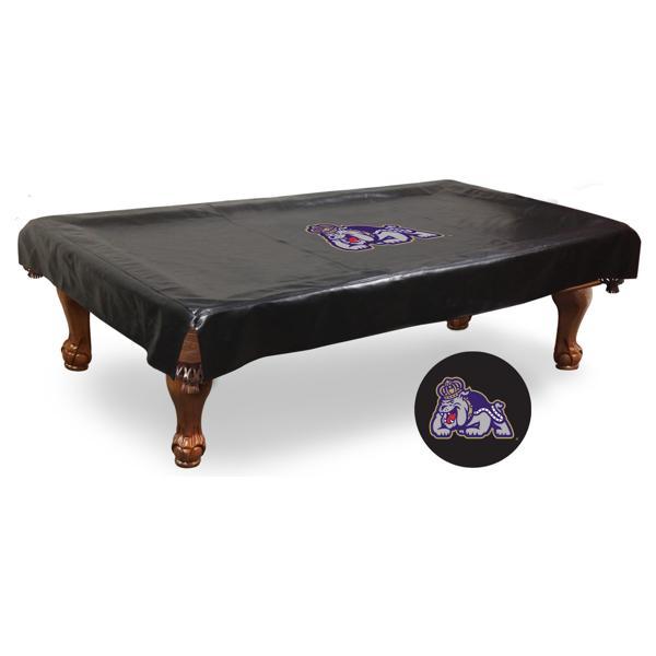 James Madison University Logo Pool Table Cover - Black - Commercial Grade Marine Vinyl 