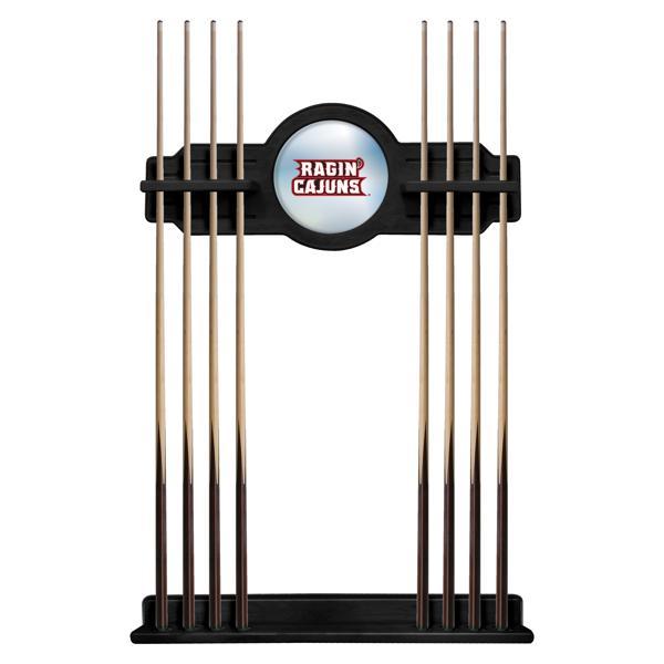 University of Louisiana at Lafayette Solid Wood Cue Rack 