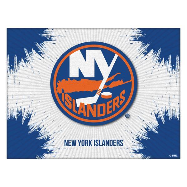 New York Islanders Logo Canvas Wall Art - Durable, Treated Canvas - Solid Wood Stretcher Frame 