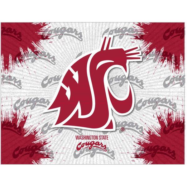Washington State University Logo Canvas Wall Art - Durable, Treated Canvas - Solid Wood Stretcher Frame 