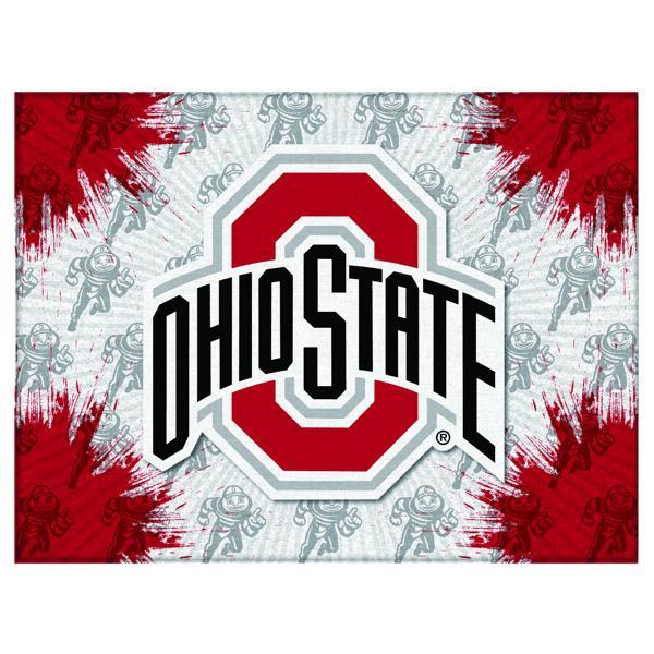 Ohio State University Logo Canvas Wall Art - Durable, Treated Canvas - Solid Wood Stretcher Frame 