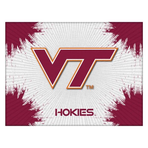 Virginia Tech University Logo Canvas Wall Art - Durable, Treated Canvas - Solid Wood Stretcher Frame 