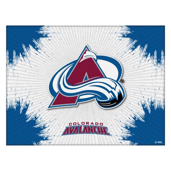 Colorado Avalanche Logo Canvas Wall Art - Durable, Treated Canvas - Solid Wood Stretcher Frame 