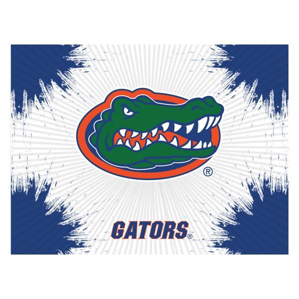 University of Florida Logo Canvas Wall Art - Durable, Treated Canvas - Solid Wood Stretcher Frame 