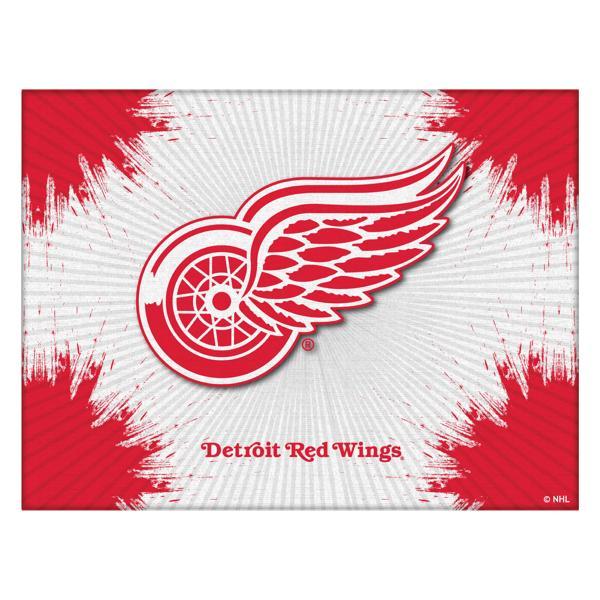 Detroit Red Wings Logo Canvas Wall Art - Durable, Treated Canvas - Solid Wood Stretcher Frame 