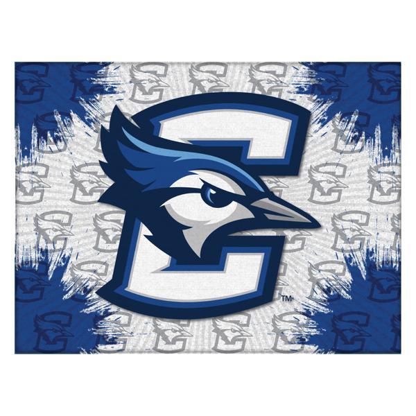 Creighton University Logo Canvas Wall Art - Durable, Treated Canvas - Solid Wood Stretcher Frame 