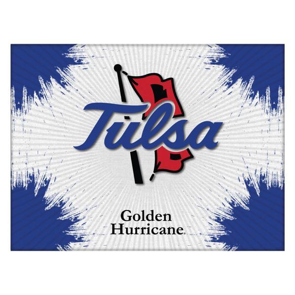University of Tulsa Logo Canvas Wall Art - Durable, Treated Canvas - Solid Wood Stretcher Frame 