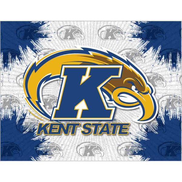 Kent State University Logo Canvas Wall Art - Durable, Treated Canvas - Solid Wood Stretcher Frame 