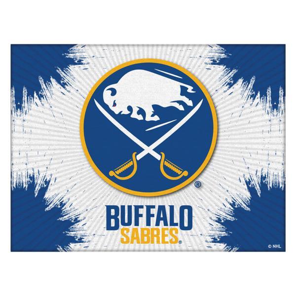 Buffalo Sabres Logo Canvas Wall Art - Durable, Treated Canvas - Solid Wood Stretcher Frame 