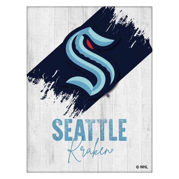 Seattle Kraken Printed Canvas Wall Art - University of Alabama at Birmingham - Durable Treated Canvas 