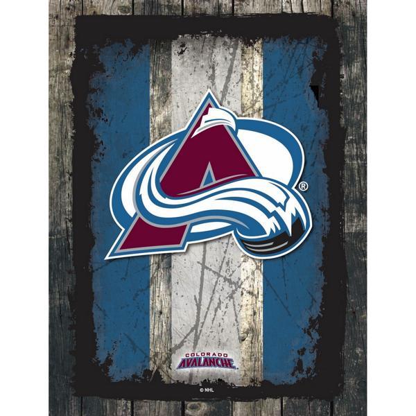 Colorado Avalanche Canvas Wall Art - Durable, Treated Canvas - Solid Wood Stretcher Frame - Design A 