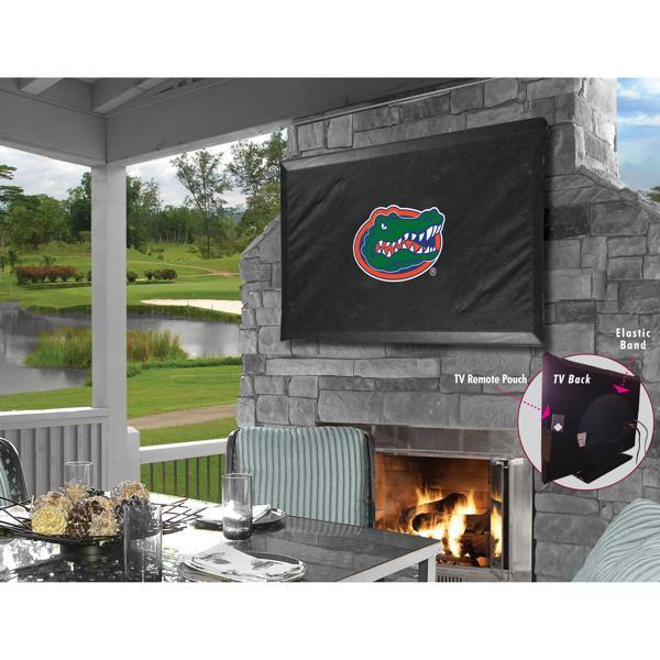 University of Florida Black TV Cover - Commercial Grade Marine Vinyl - TV Screen 