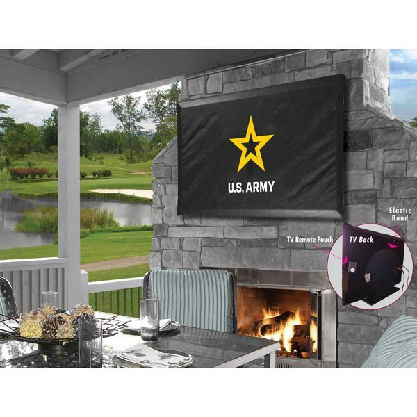 United States Army Black TV Cover - Commercial Grade Marine Vinyl - TV Screen 