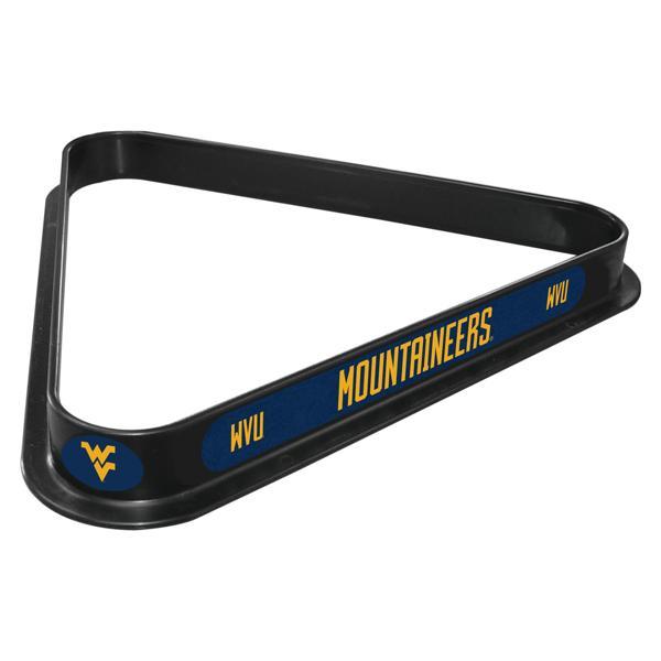 West Virginia University Billiard Triangle - Black - Durable Polypropylene - Officially Licensed - Made in the USA 